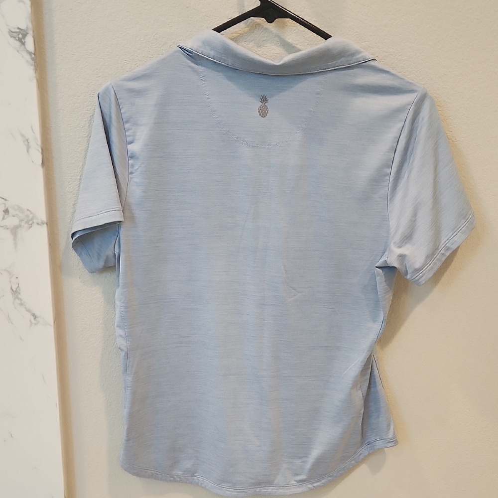Tommy Bahama IslandZone Light Blue Polo - Picture 3 of 4